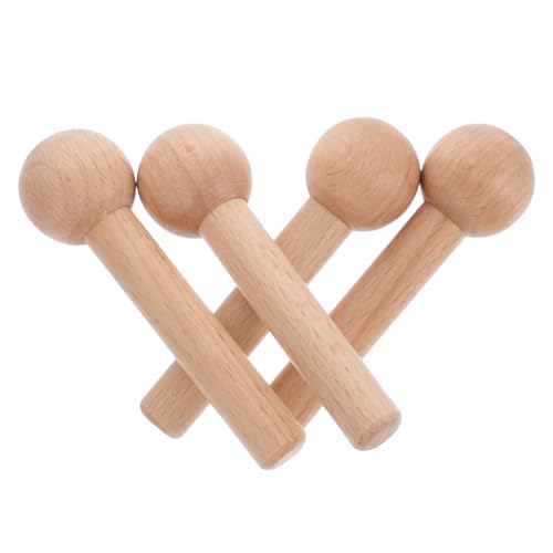 KICHOUSE 4 Stück Holz Haken für Lochplatten Multifunktionale Holz Sticks für Praktische Aufbewahrung Einfach zu Montieren Elegant im Design Flexibel für Werkstätten und Garagen von KICHOUSE