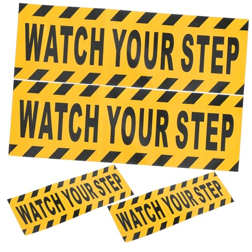 KICHOUSE 4 Stück Rutschfeste Bodenwarnaufkleber PVC Selbstklebend Schwarz gelb Warnschild für Treppen Gänge Büros Schulen mit Großer Lesbarer Schrift für Arbeitsschutz und Unfallvermeidung KICHOUSE 4 Stück Rutschfeste Bodenwarnaufkleber PVC Selbstklebend Schwarz gelb Warnschild für Treppen Gänge Büros Schulen mit Großer Lesbarer Schrift für Arbeitsschutz und Unfallvermeidung von KICHOUSE