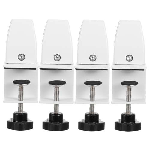 KICHOUSE 4 Stück Sneeze Guard Halterung für Glasplatten Verstellbare Tischtrennwände für Büro und Schreibtisch zur Erhöhung Privatsphäre und Konzentration von KICHOUSE