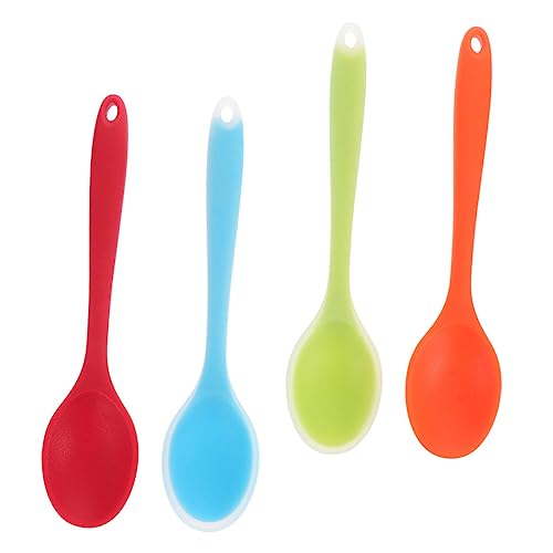 KICHOUSE 4Stücke Teiliges Silikonlöffel für Küche Multifunktionale Antihaft Rührlöffel mit Ergonomischem Griff Halbtransparent Kochen KICHOUSE 4Stücke Teiliges Silikonlöffel für Küche Multifunktionale Antihaft Rührlöffel mit Ergonomischem Griff Halbtransparent Kochen von KICHOUSE