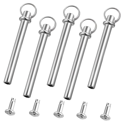 KICHOUSE 5 Sätze Faltfächer Reparaturset Edelstahl Schaftnieten mit Muttern Fächerzubehör Profi Ersatzteile für Klappbare Handfächer Praktische DIY Wartung KICHOUSE 5 Sätze Faltfächer Reparaturset Edelstahl Schaftnieten mit Muttern Fächerzubehör Profi Ersatzteile für Klappbare Handfächer Praktische DIY Wartung von KICHOUSE