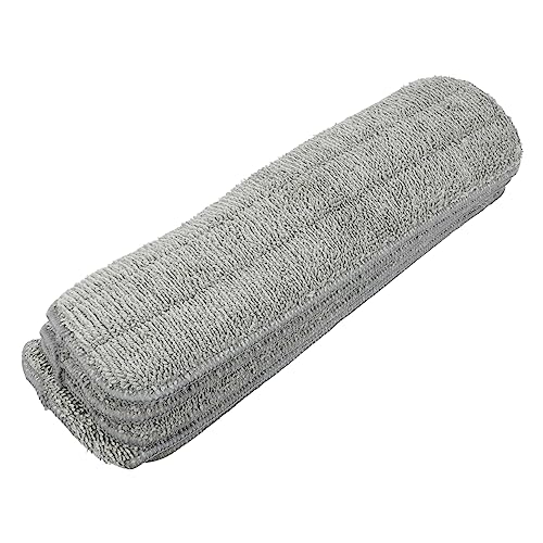 KICHOUSE 5 Stück Mikrofaser Wischmopp Pads Wiederverwendbare Waschbare Mop Kopf Bezüge Für Flachmopp und Bodenwischer Kompatibel mit Hartböden Wie Fliesen und Marmor von KICHOUSE