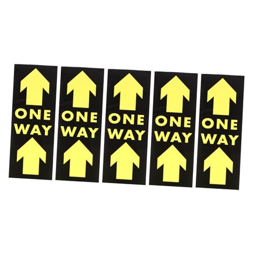 KICHOUSE 5 Stück Teiliges Bodenaufkleber One Way Marker Schild aus Abnehmbarem PVC Rutschfest Wetterbeständig für Geschäfte Krankenhäuser Banken Glatte Flächen Wie Fliesen Geeignet Klare KICHOUSE 5 Stück Teiliges Bodenaufkleber One Way Marker Schild aus Abnehmbarem PVC Rutschfest Wetterbeständig für Geschäfte Krankenhäuser Banken Glatte Flächen Wie Fliesen Geeignet Klare von KICHOUSE