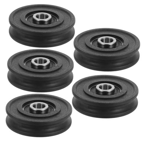 KICHOUSE 5 Stück Teiliges Nylon Beschichtete U nut Laufräder Geräuscharm Langlebig für Schiebetüren Fenster Schrank Laufsschienen Mechanische Geräte von KICHOUSE