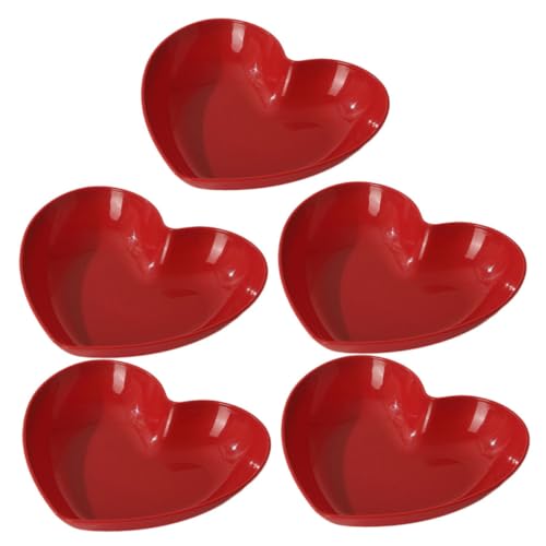 KICHOUSE Romantische Herz Dessert Platte Snack Serving Platter Haushalt Brot Platte Stilvolle Tablett von KICHOUSE