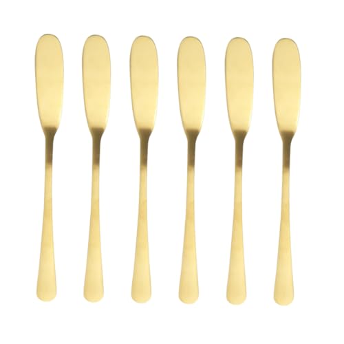 KICHOUSE 6 Stück Edelstahl Buttermesser Rostfreier Butterstreicher Für Marmelade Sahne Käse Pflegeleicht Langlebig Und Für Gastronomie Catering Und Zuhause KICHOUSE 6 Stück Edelstahl Buttermesser Rostfreier Butterstreicher Für Marmelade Sahne Käse Pflegeleicht Langlebig Und Für Gastronomie Catering Und Zuhause von KICHOUSE