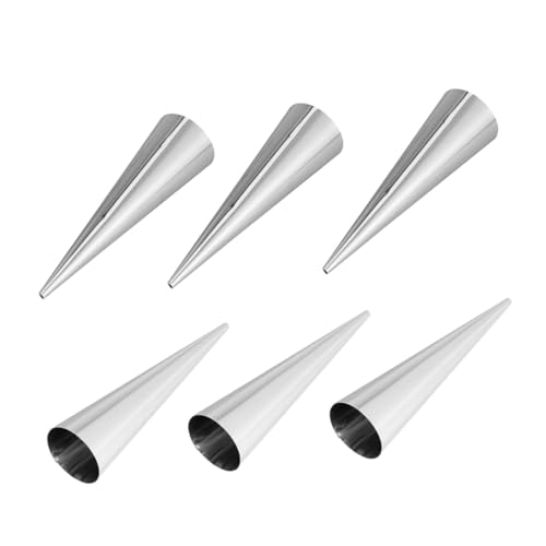 KICHOUSE 6 Stück Croissantform Teilig Große Teigformen für Perfektes Horngebäck Einfach zu Reinigen zum Füllen mit Sahne Pudding oder Marmelade Stapelbar zur Einfachen Aufbewahrung von KICHOUSE