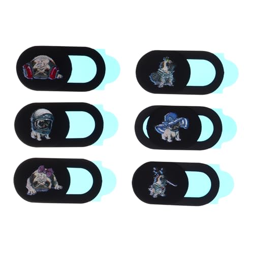 KICHOUSE Webcam Abdeckung 6 Stück für Computer Smartphone Tablet Dünne Kamera Schutzabdeckung mit Hundedesign Datenschutz für Webcam Einfach Anzubringen Rückstandslos zu Entfernen KICHOUSE Webcam Abdeckung 6 Stück für Computer Smartphone Tablet Dünne Kamera Schutzabdeckung mit Hundedesign Datenschutz für Webcam Einfach Anzubringen Rückstandslos zu Entfernen von KICHOUSE