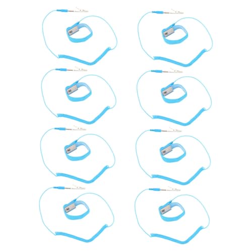 KICHOUSE 8 Stück Teiliges Handgelenkband Einstellbare Esd Armbänder mit Clip und Langem Kabel für Elektronik Reparatur und Laborarbeiten KICHOUSE 8 Stück Teiliges Handgelenkband Einstellbare Esd Armbänder mit Clip und Langem Kabel für Elektronik Reparatur und Laborarbeiten von KICHOUSE