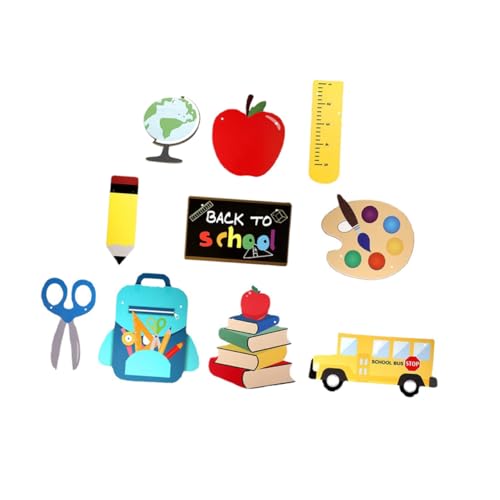 KICHOUSE 9 Stück Teiliges Schulanfang Banner Set mit Türflaggen Bunte Willkommensschilder für Klassenzimmer und Partydekoration Zufällige Designs für Schulstart und Raumgestaltung KICHOUSE 9 Stück Teiliges Schulanfang Banner Set mit Türflaggen Bunte Willkommensschilder für Klassenzimmer und Partydekoration Zufällige Designs für Schulstart und Raumgestaltung von KICHOUSE