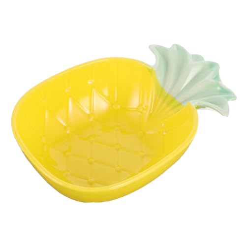 KICHOUSE Ananas-Schüssel küchenmaschiene kochgeschirr mutfak aksesuarları dessert schälchen tafelgeschirr gilbe Obst Schüsseln Gericht Salatschüssel Schale im Ananas-Design Keramik Yellow von KICHOUSE