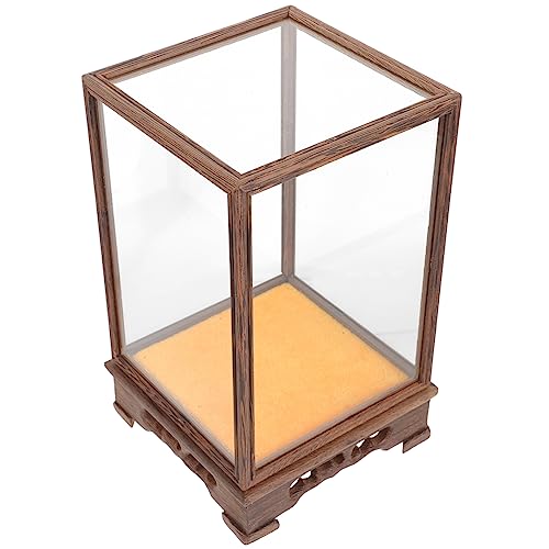 KICHOUSE Vitrine Spielzeughalter Puppenaufbewahrungsbox Basteldisplay Glasfigurenhalter von KICHOUSE