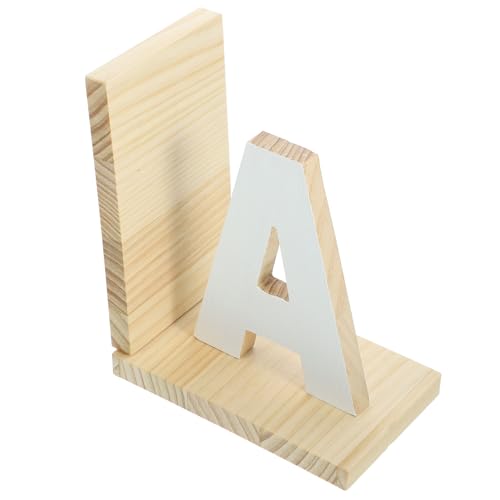 KICHOUSE Buchstützen Holz Organizer Letter A Form Wiederverwendbare Buchhalter für Schreibtisch Dekoration und Aufbewahrung Kinderzimmer und Wohnzimmer Stilvolles Design für Ordnung und KICHOUSE Buchstützen Holz Organizer Letter A Form Wiederverwendbare Buchhalter für Schreibtisch Dekoration und Aufbewahrung Kinderzimmer und Wohnzimmer Stilvolles Design für Ordnung und von KICHOUSE