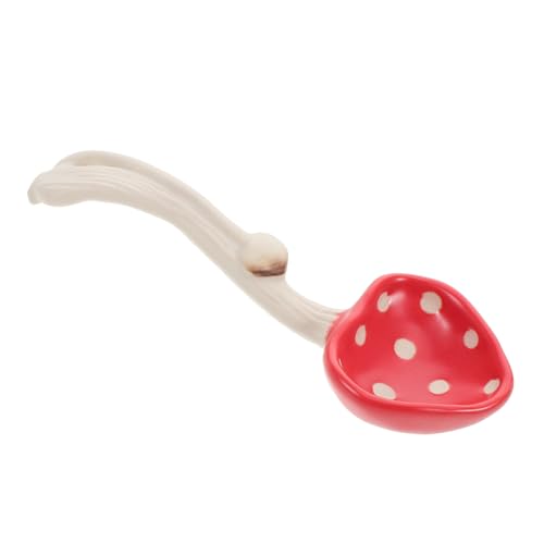 KICHOUSE Dekorativer Keramischer Suppenlöffel im Pilzdesign Vintage Ramenlöffel für Reisnudeln Desserts und Saucen Hochwertige Unterglasurkeramik für Sicheres und Stilvolles KICHOUSE Dekorativer Keramischer Suppenlöffel im Pilzdesign Vintage Ramenlöffel für Reisnudeln Desserts und Saucen Hochwertige Unterglasurkeramik für Sicheres und Stilvolles von KICHOUSE