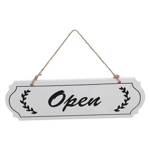 KICHOUSE Doppelseitiges Holzschild Open Closed Türschild mit Nordischem Design Dekoratives Geschäftsschild für Restaurants Cafés Hotels zum Aufhängen an Tür oder Wand von KICHOUSE