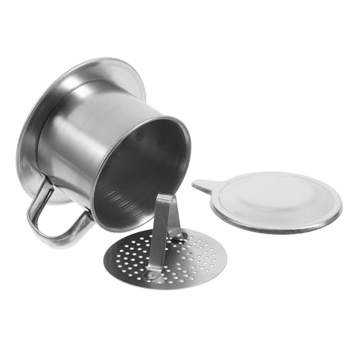 KICHOUSE Druckkaffeekanne Kaffeefilter aus Edelstahl Kaffee machen Dropper Kaffeefilter-Werkzeug Kaffee tropfen Kaffeetropfer Kaffeetropffilter Kaffeeversorgung Rostfreier Stahl Silber KICHOUSE Druckkaffeekanne Kaffeefilter aus Edelstahl Kaffee machen Dropper Kaffeefilter-Werkzeug Kaffee tropfen Kaffeetropfer Kaffeetropffilter Kaffeeversorgung Rostfreier Stahl Silber von KICHOUSE