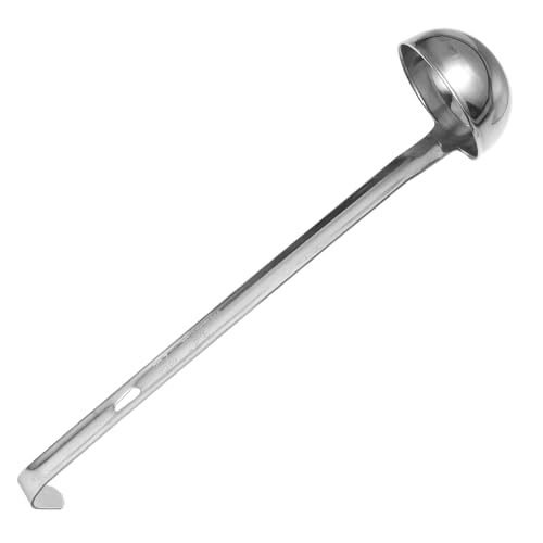 KICHOUSE Edelstahl Messlöffel mit Langem Griff Rostfrei Stabiles Design Vielseitig für Flüssigkeiten Suppen Trockene Zutaten zum Kochen Backen Milchtee Praktischer Küchenhelfer von KICHOUSE