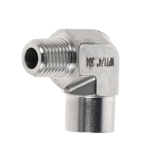 KICHOUSE Edelstahl Npt Gewindefitting Geschmiedeter Hochdruck bogen mit Innen Außengewinde Robustes Rohrverbindungsstück für Effiziente Flüssigkeitsführung in Industrieanlagen von KICHOUSE