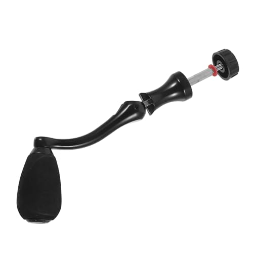 KICHOUSE Fischereirolle Griff aus Metall Robuster Klappbarer Angelrollen Ersatzgriff Ergonomischer Komfortabler Halt für Meeres und Süßwasserangeln Einfach zu Montieren Langlebig und von KICHOUSE