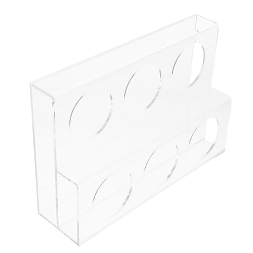 KICHOUSE Flaschen Kapazität Syrup Organizer Transparente Ablage für Gewürze und Getränke für Kaffee Bar und Küchenarbeitsplatte von KICHOUSE