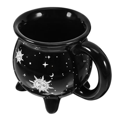 KICHOUSE Halloween Hexen-kessel Tasse Aus Keramik Dekorativer Kaffeebecher Mit Einzigartigem Kessel-design Für Zuhause Büro Sternen KICHOUSE Halloween Hexen-kessel Tasse Aus Keramik Dekorativer Kaffeebecher Mit Einzigartigem Kessel-design Für Zuhause Büro Sternen von KICHOUSE