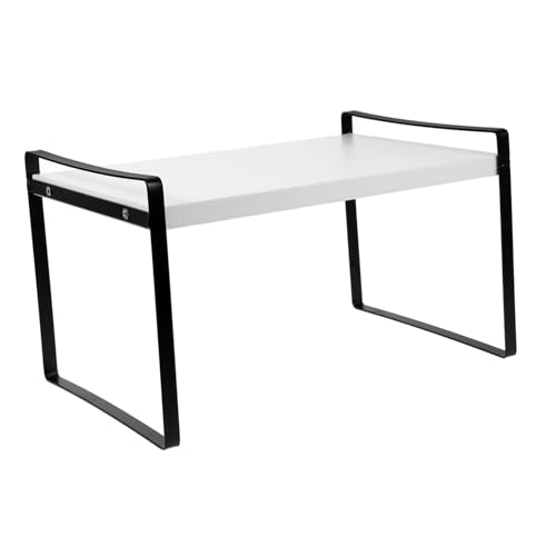KICHOUSE Schreibtisch Bücherregal Kleines Regal für Büro und Schlafzimmer Minimalistisches Design Stabil und Langlebig Einfacher Schreibtisch Organizer von KICHOUSE