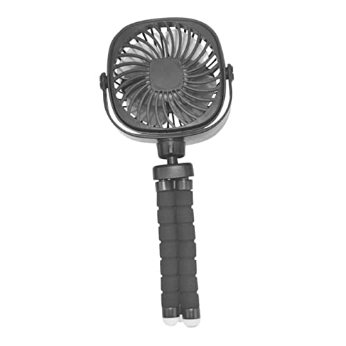 KICHOUSE Kreativer Octopus Form USB Verstellbarer Wiederaufladbarer Tischventilator für Junge Mädchen Autositz und Outdoor Schwarz von KICHOUSE