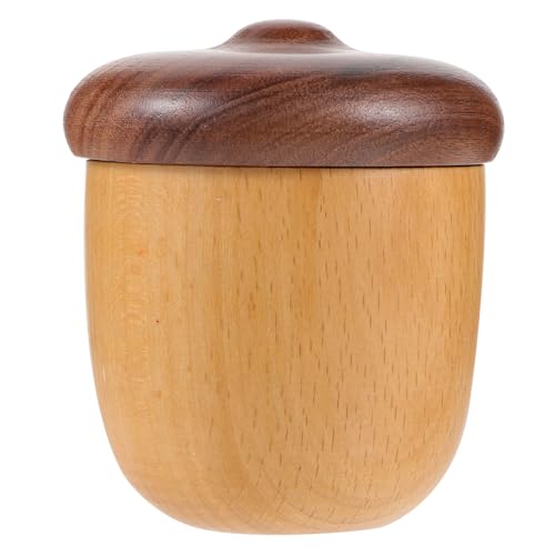 KICHOUSE Luxus Holz Tupfer Lagerung Wattestäbchen Container Zahnstocher Box Home Office Zubehör Design von KICHOUSE