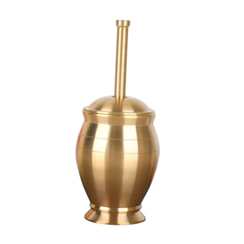 KICHOUSE Messing Stößel mit Deckel Kräuter und Arzneimittelzubereiter für Küche und zum Mahlen von Gewürzen und Nüssen Design Einfach zu Reinigen Rutschfeste Basis KICHOUSE Messing Stößel mit Deckel Kräuter und Arzneimittelzubereiter für Küche und zum Mahlen von Gewürzen und Nüssen Design Einfach zu Reinigen Rutschfeste Basis von KICHOUSE
