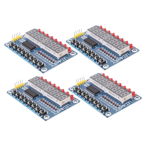 KICHOUSE Modul Mit 8 Digitalen Röhrenanzeigen - LCD-anzeigemodul Für Mikrocontroller - 8 Tasten Tm1638 KICHOUSE Modul Mit 8 Digitalen Röhrenanzeigen - LCD-anzeigemodul Für Mikrocontroller - 8 Tasten Tm1638 von KICHOUSE