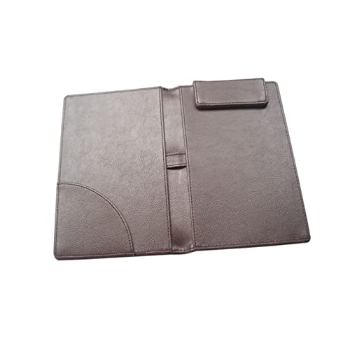 KICHOUSE PU Leder Ordner mit Stiftclip für Restaurants Bars Ktv Eleganter Check Holder Leicht zu Reinigen Design Klassischer Look Farbe von KICHOUSE