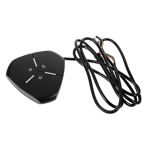 KICHOUSE Pc Knopfschloss für Boote verbinden Auto Taster schalten Verlängerungskabel USB Tabletop zubehör Computer zubehör Netzteilsteuerung Adapterkabel Computerkoffer -Taste Plastik Black von KICHOUSE