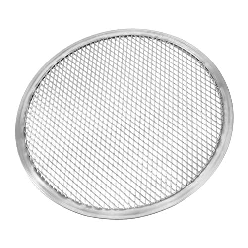 Aluminium Pizza Backform Netz Runde Pizzapfanne mit Löchern Antihaft-pizzaplatte für Knuspriges Backen Langlebig und Hitzebeständig von KICHOUSE