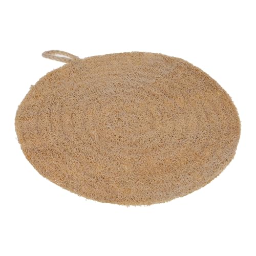 KICHOUSE Recycelbarer Loofah Schwamm Dampfgarer Einlage Waschbares Leichtes Dämpftuch aus Natürlichen Pflanzenfasern Doppellagig für Bambusdämpfer und Airfryer Verbesserte Dampfzirkulation von KICHOUSE