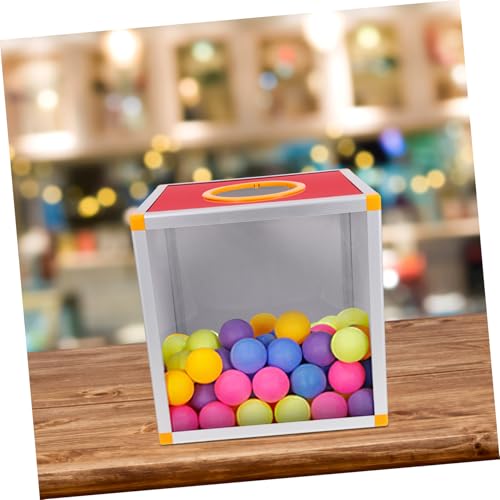 KICHOUSE Rote Losebox mit Schlitz und Durchsichtigem Fenster Aluminiumlegierung MDF Vielseitig für Partys Spenden Abstimmungen Einfach Montierbar mit Schrauben und Schraubendreher von KICHOUSE