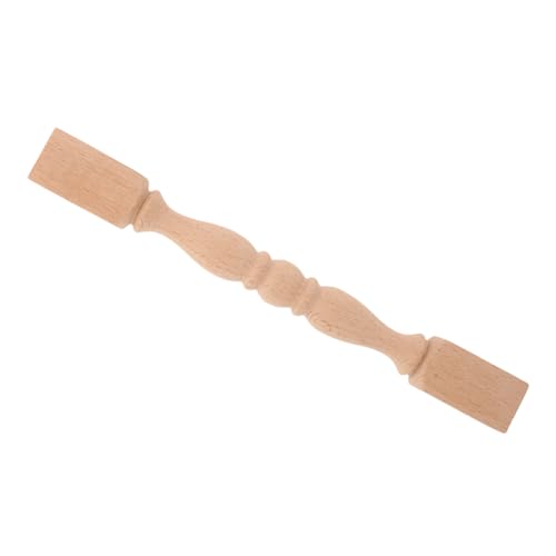 KICHOUSE Holzsäule Geschnitzt Römische Säule Aus Holz Schrankpfosten Aus Holz Möbelsäule Dekorativ Gedrechselter Holzpfosten Unfertige Schranksäule Unbemalte von KICHOUSE