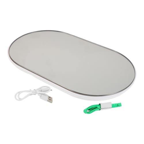 KICHOUSE Stylische Tempered Glass mit LED Display Mini für Zuhause Dorm oder Reisen Einfach zu Bedienen und Langlebig von KICHOUSE