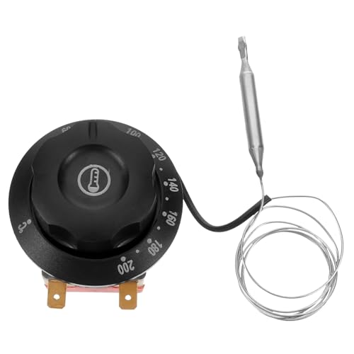 KICHOUSE Thermostat Ersatzknopf Temperaturregler Backofenknopf Ersatz für Elektroofen Fritteuse und Wasserkocher mit Präziser Temperatursteuerung und Langlebigem Material KICHOUSE Thermostat Ersatzknopf Temperaturregler Backofenknopf Ersatz für Elektroofen Fritteuse und Wasserkocher mit Präziser Temperatursteuerung und Langlebigem Material von KICHOUSE