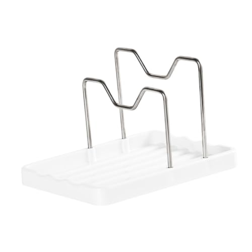 KICHOUSE Topfdeckel Organizer aus und Praktischer Halter für Pfannenlids Löffel und Küchenutensilien für Aufbewahrung der Arbeitsplatte von KICHOUSE