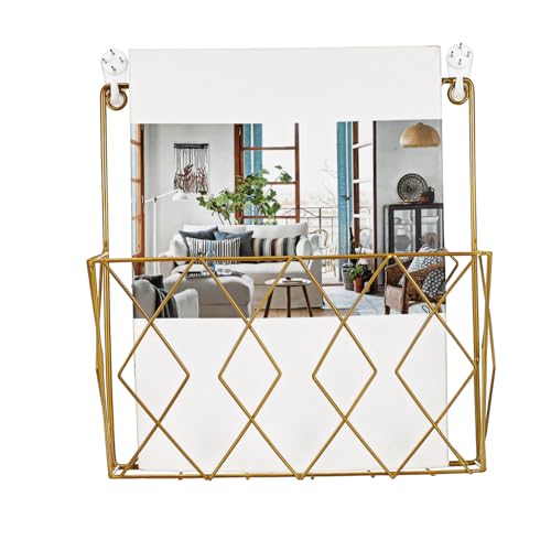 KICHOUSE Wandbuchhalter aus Metall Eleganter Zeitschriftensammler für Zuhause und Büro Platzsparend Robust mit Offenem Design für Schnellen Zugriff Magazine und Broschüren Goldene KICHOUSE Wandbuchhalter aus Metall Eleganter Zeitschriftensammler für Zuhause und Büro Platzsparend Robust mit Offenem Design für Schnellen Zugriff Magazine und Broschüren Goldene von KICHOUSE