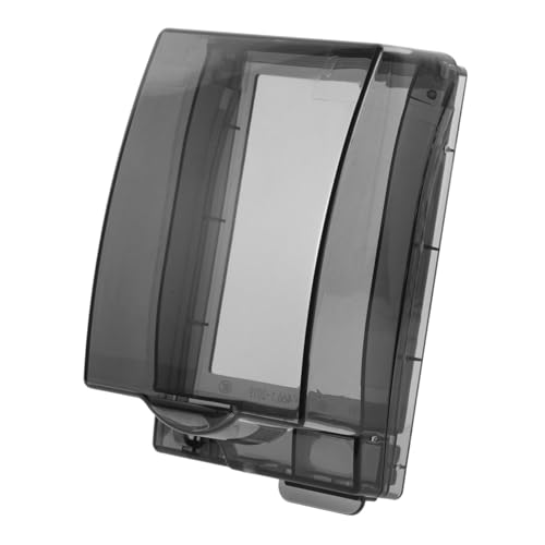 KICHOUSE Wasserdichte Steckdosen abdeckung aus Robustem PP Spritzwassergeschützt Selbstklebend Großer Schutz für Badezimmer und Küche Kompatibel mit Unterputz steckdosen für Feuchte Räume von KICHOUSE