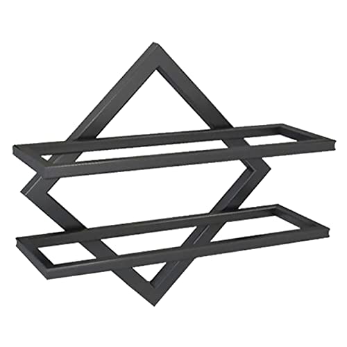 KICHOUSE Weinregal Wandmontage Weinhalter aus Schmiedeeisen Platzsparend für Küche und Wohnzimmer für Weinflaschen und Gläser Design für Zuhause von KICHOUSE