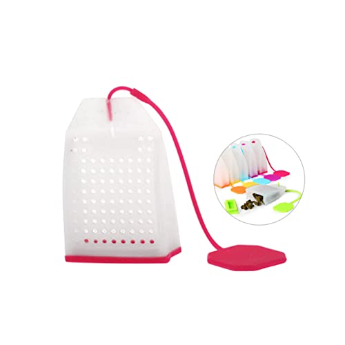 KICHOUSE Wiederverwendbarer Silikon Teefilter Design Lebensmittelechtes Material für Teetassen Teekannen und Becher Zubehör für Teeliebhaber Rot KICHOUSE Wiederverwendbarer Silikon Teefilter Design Lebensmittelechtes Material für Teetassen Teekannen und Becher Zubehör für Teeliebhaber Rot von KICHOUSE
