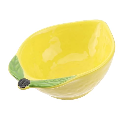 KICHOUSE Keramische Zitronenförmige Dessertschale mit Liebe zum Detail Snack Obstplatte für Dips Nüsse und Vorspeisen Feiern KICHOUSE Keramische Zitronenförmige Dessertschale mit Liebe zum Detail Snack Obstplatte für Dips Nüsse und Vorspeisen Feiern von KICHOUSE