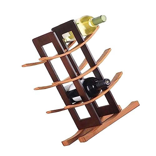 KICHOUSE weinregal Dekoration Flaschen Regal flaschenregal weinregale weinliebhaber Weinflaschendisplay einzelnes Weinregal flaschenhalter Regal Bambusspeicherregal Hölzern Coffee KICHOUSE weinregal Dekoration Flaschen Regal flaschenregal weinregale weinliebhaber Weinflaschendisplay einzelnes Weinregal flaschenhalter Regal Bambusspeicherregal Hölzern Coffee von KICHOUSE