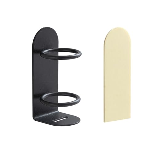 1-teiliges Elektro-Zahnbürstenhalter (Schwarz) - Wandmontage-Metall-Design. Badezimmer-Organizer für Elektro-Zahnbürsten und mehr von KICPUK