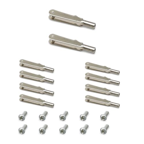 10 Stück Metallgabelkopf Set - Gewindeclips für Ferngesteuerte RC Flugmodelle Fixed Wing - Flugmodell-Zubehör Metallgabelkopf (M3) von KICPUK
