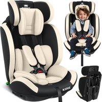 KIDIZ® Autokindersitz Kindersitz Kinderautositz Autositz Sitzschale 9 kg - 36 kg 1-12 Jahre Gruppe 1/2 / 3 universal zugelassen nach ECE R129/03 Beige von KIDIZ
