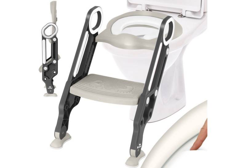 KIDIZ WC-Sitz, Kinder Toilettensitz Toilettentrainer mit Treppe und Griffe von KIDIZ