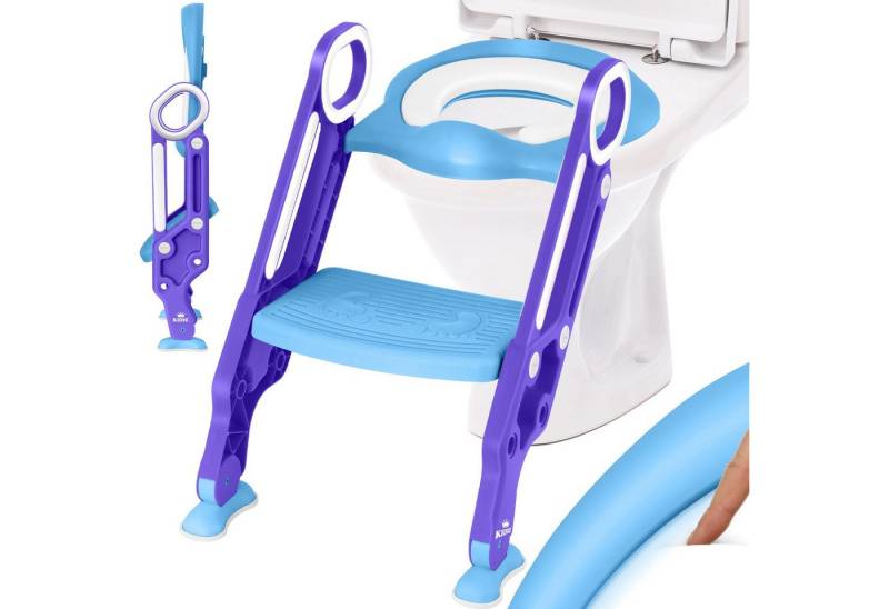 KIDIZ WC-Sitz, Kinder Toilettensitz Toilettentrainer mit Treppe und Griffe von KIDIZ